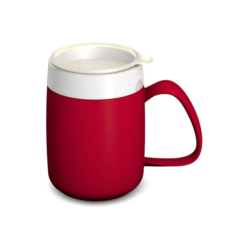 Mug with internal cone with therapeutic drinking lid Mug with internal cone with therapeutic drinking lid