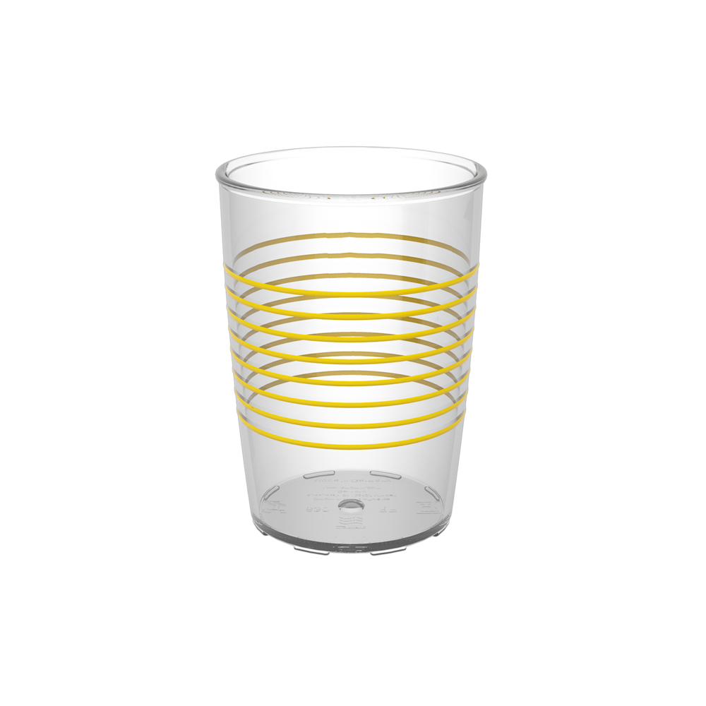 Non-slip cup with rings