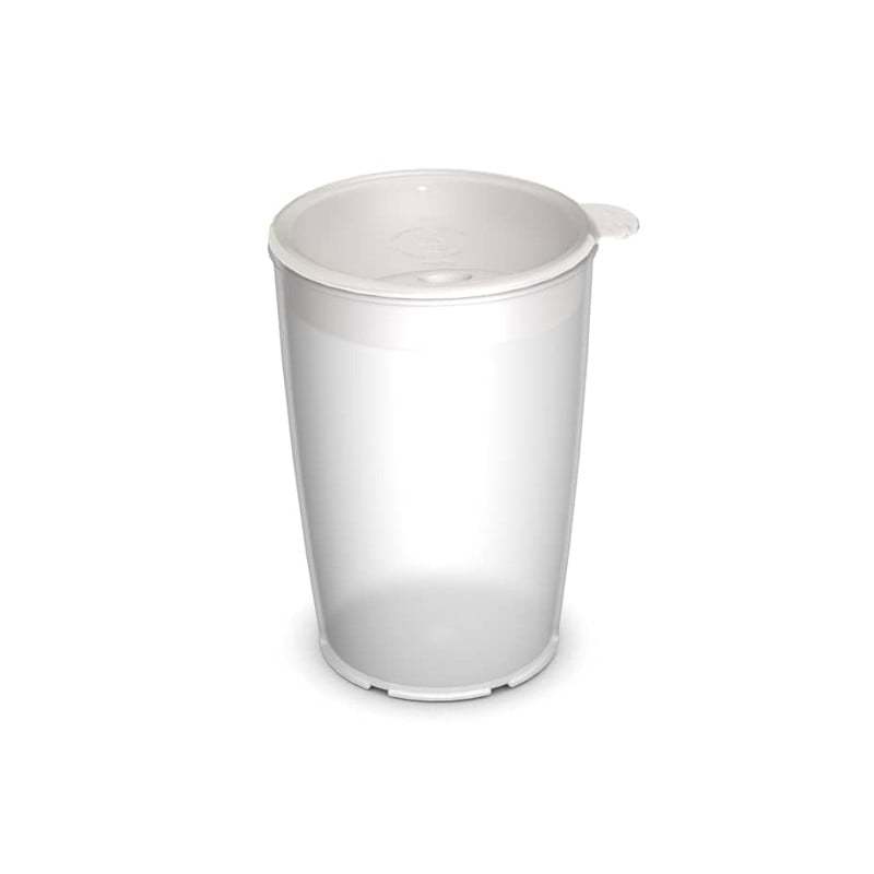 Cup scale with drinking lid for straws