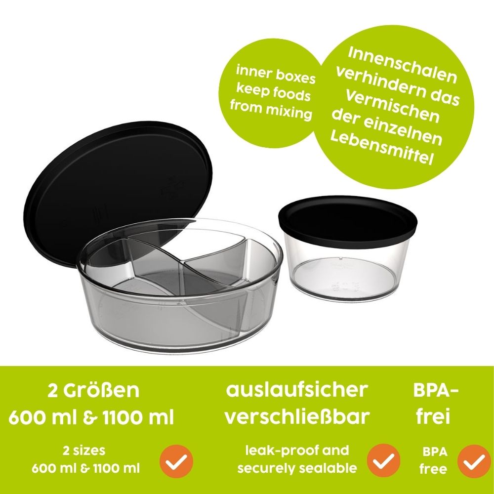 Aufbewahrungs-Set rund