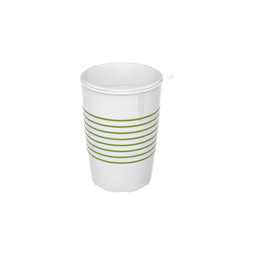 Non-slip cup with rings