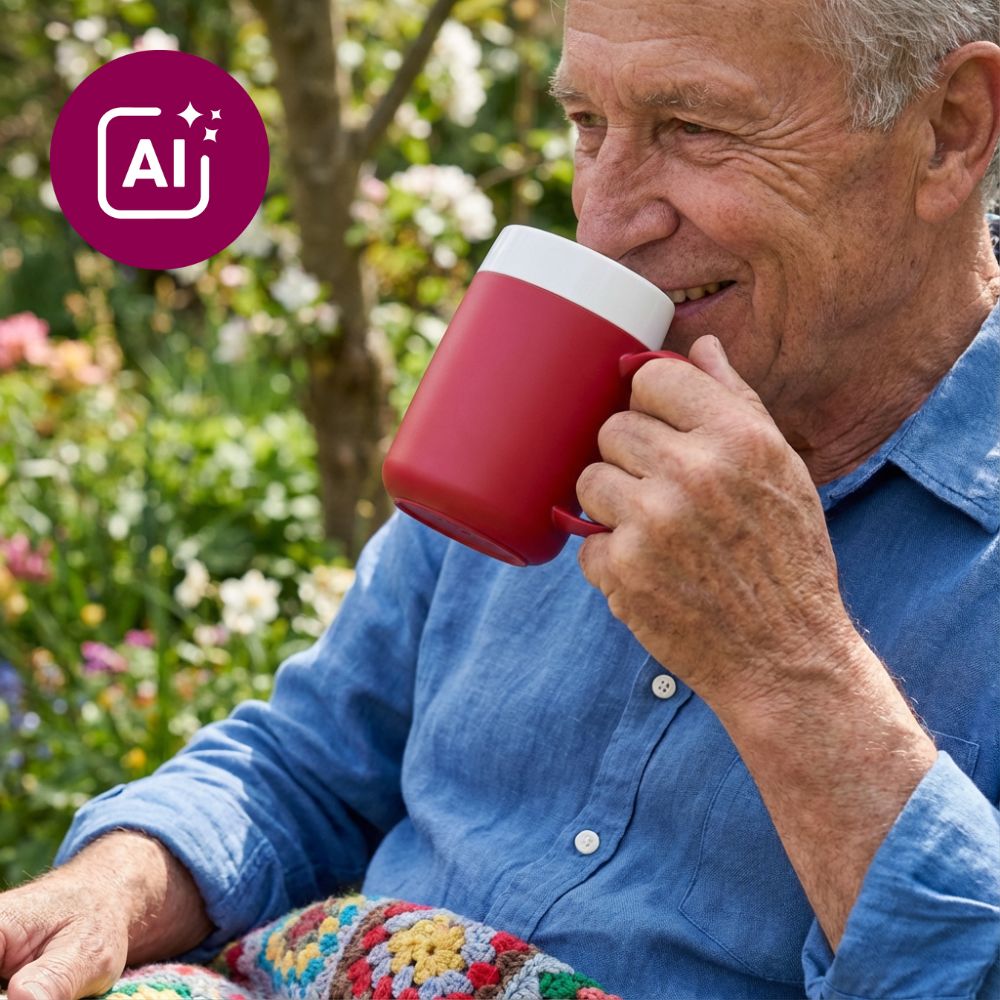 Mug with internal cone