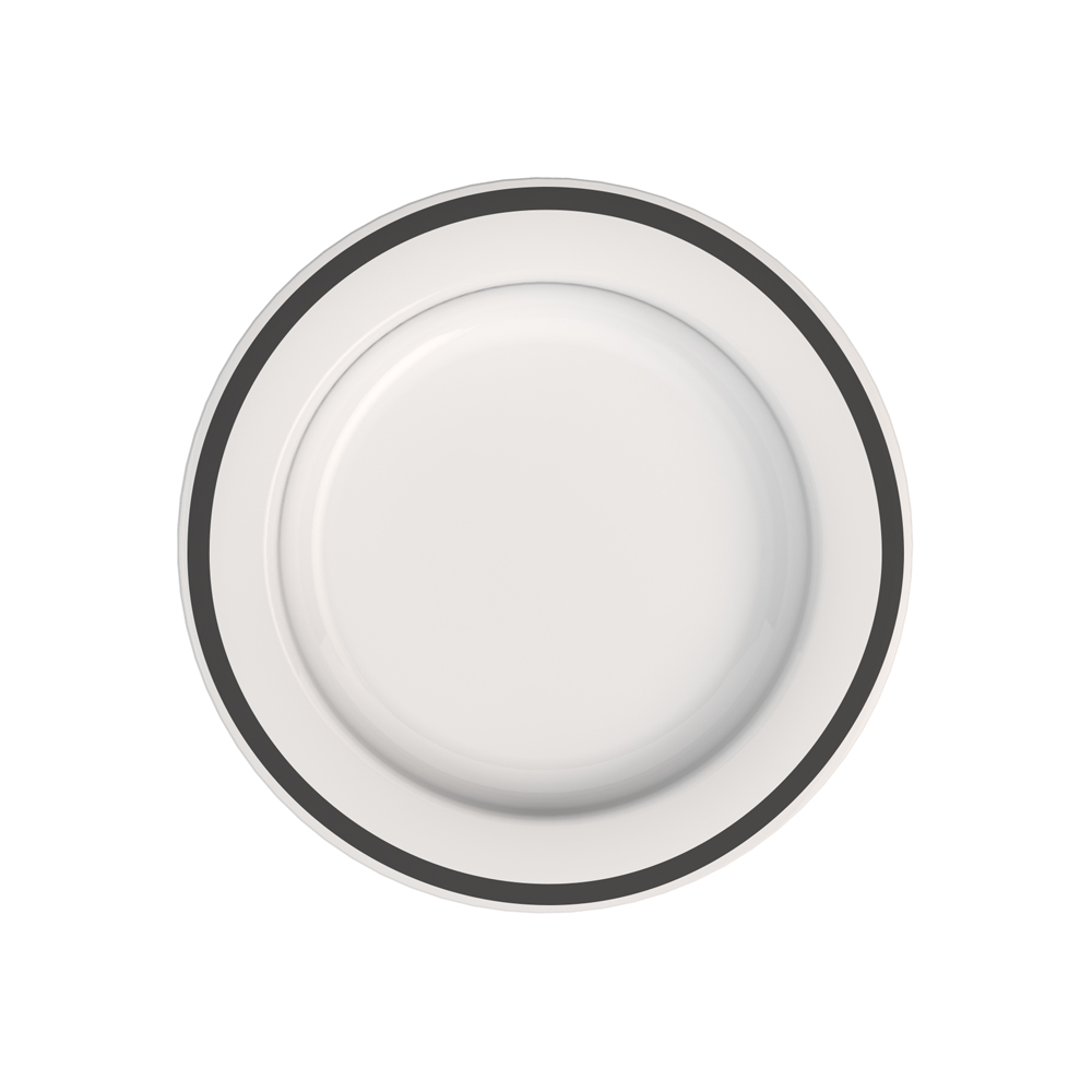Small plate with sloped base