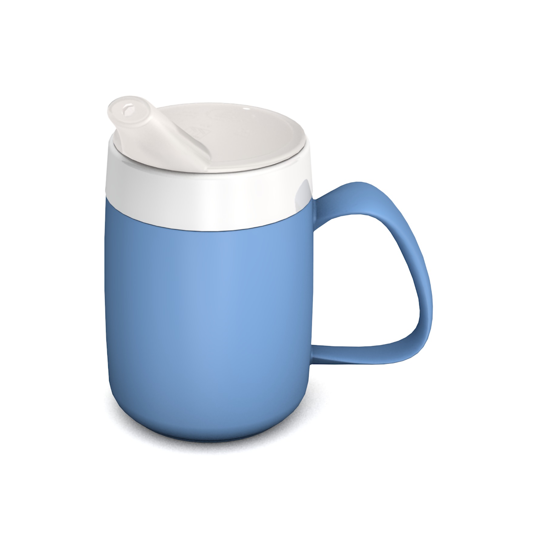 Becher mit Trink-Trick mit Schnabelaufsatz mit kleiner Öffnung