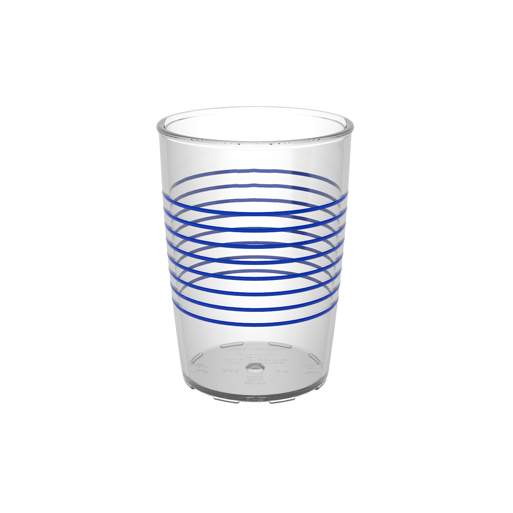 Non-slip cup with rings