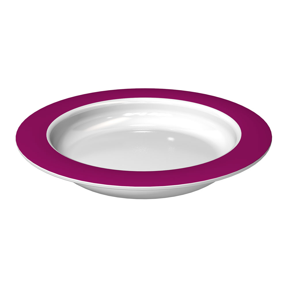 Small plate with sloped base 