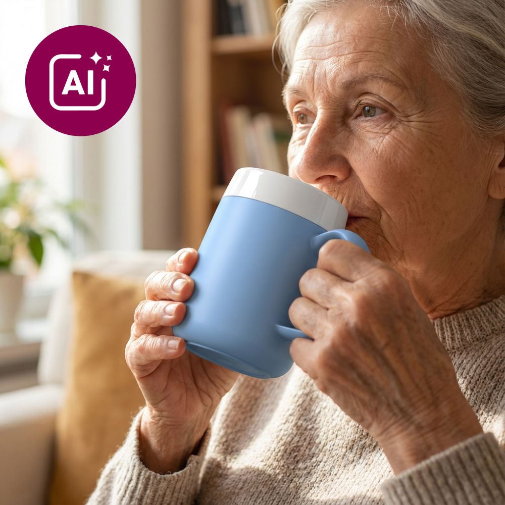 Mug with internal cone