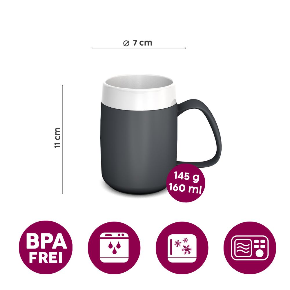 Mug with internal cone