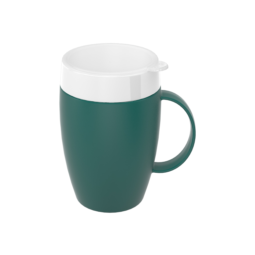 Becher mit Trink-Trick mit geschlossenem Aufsatz