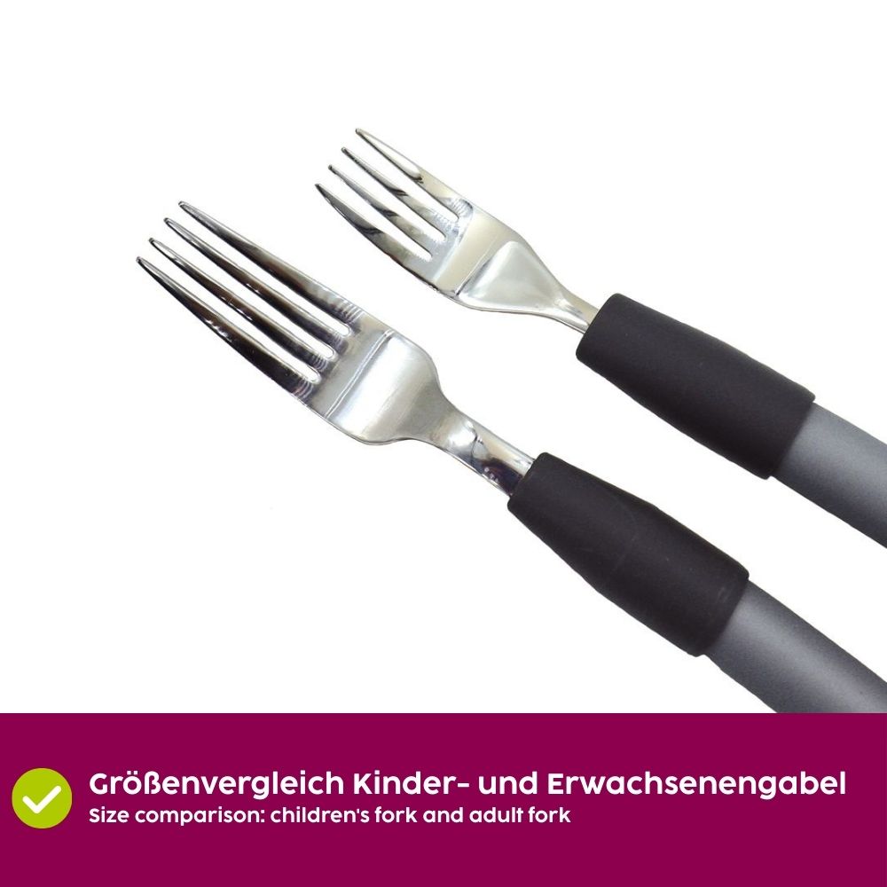 Edelstahl Kinderbesteck-Set mit biegsamen Griffen