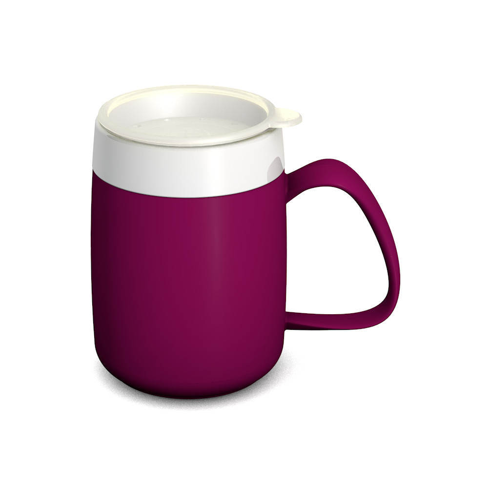 Mug with internal cone with therapeutic drinking lid