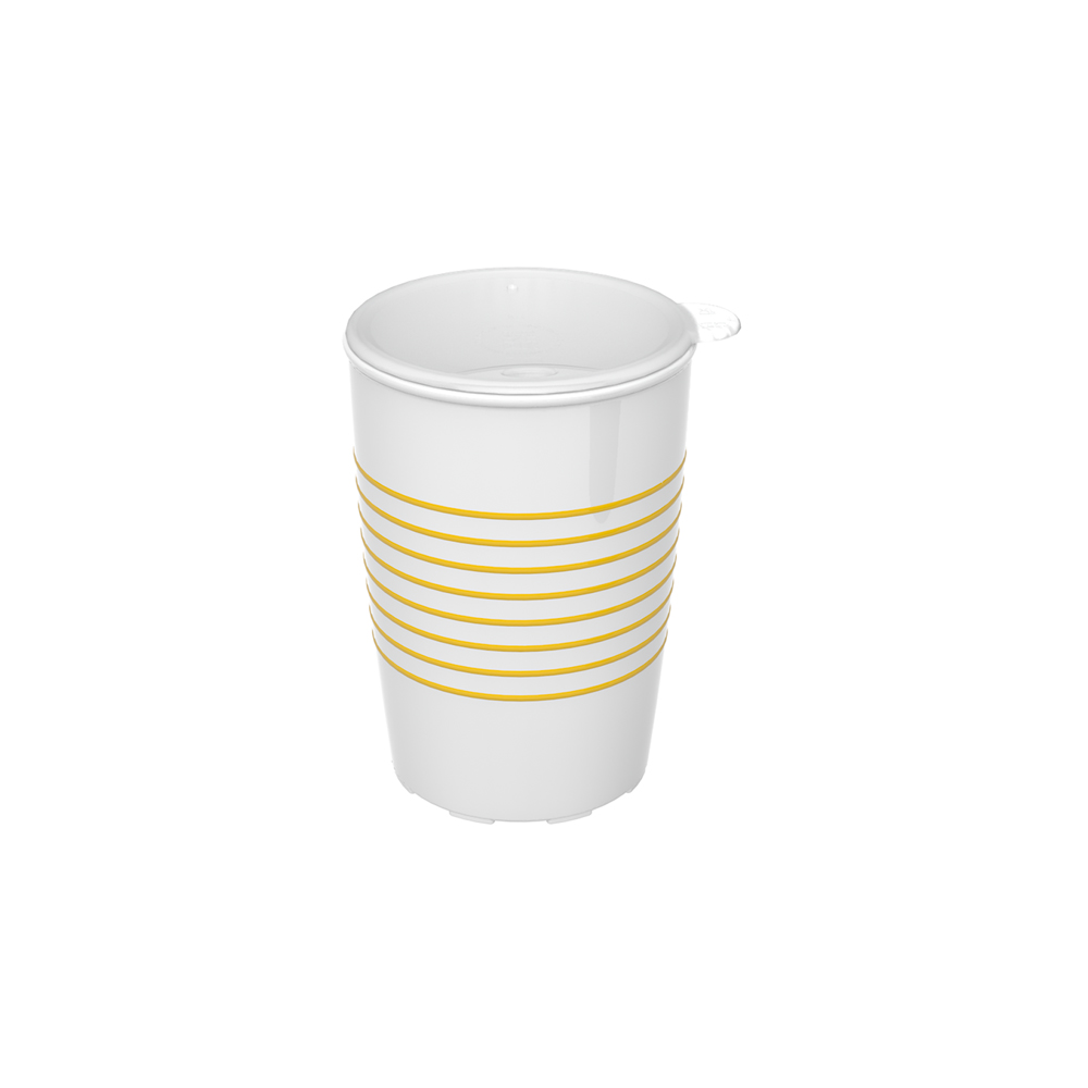 Non-slip cup with rings