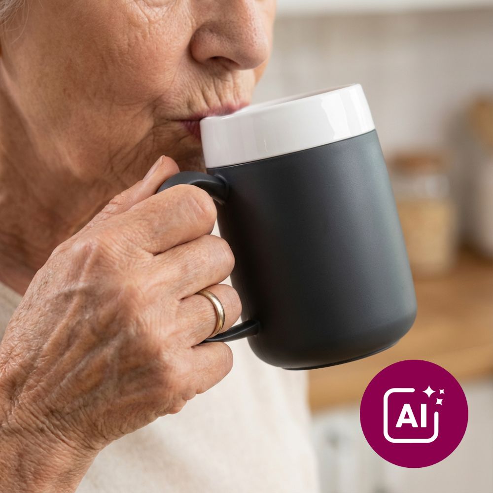 Becher mit Trink-Trick