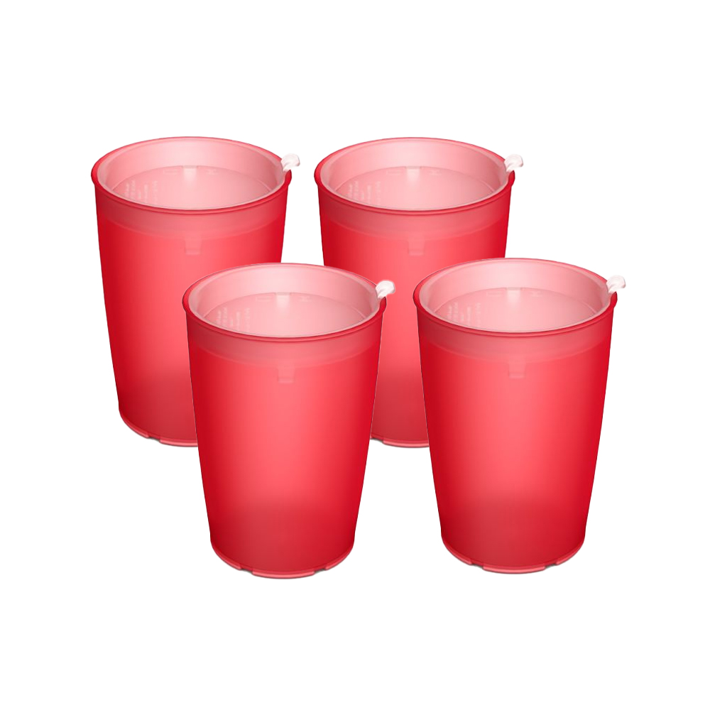 4er set up scale with discreet drinking lid