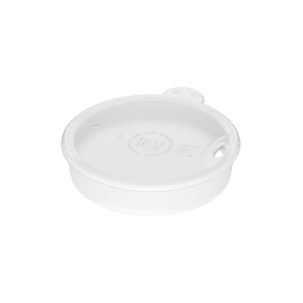 Mug with double wall and drinking lid for straws Mug with double wall and drinking lid for straws