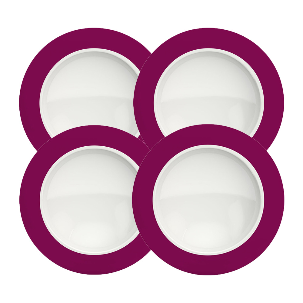 4er Suppenteller Elegant Set