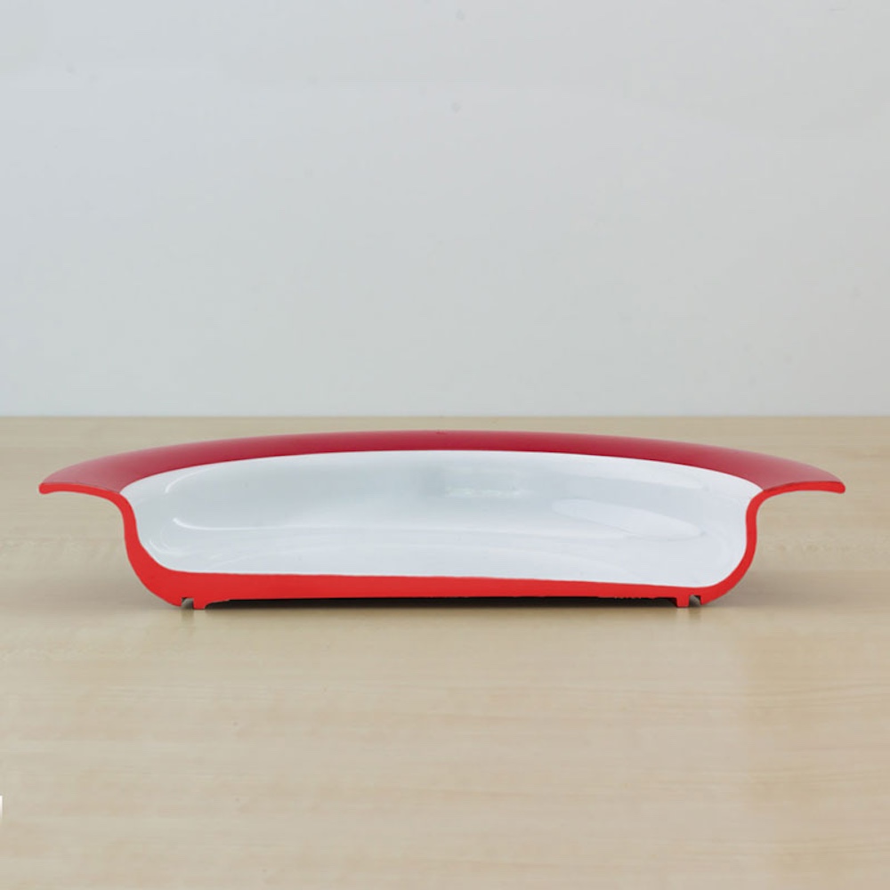 Small plate with sloped base
