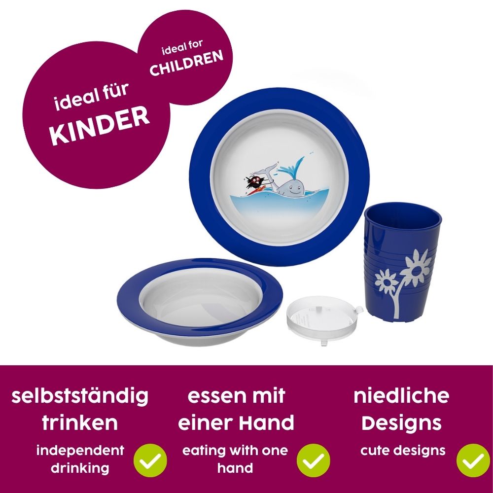 Kindergeschirr-Set Kipp-Trick
