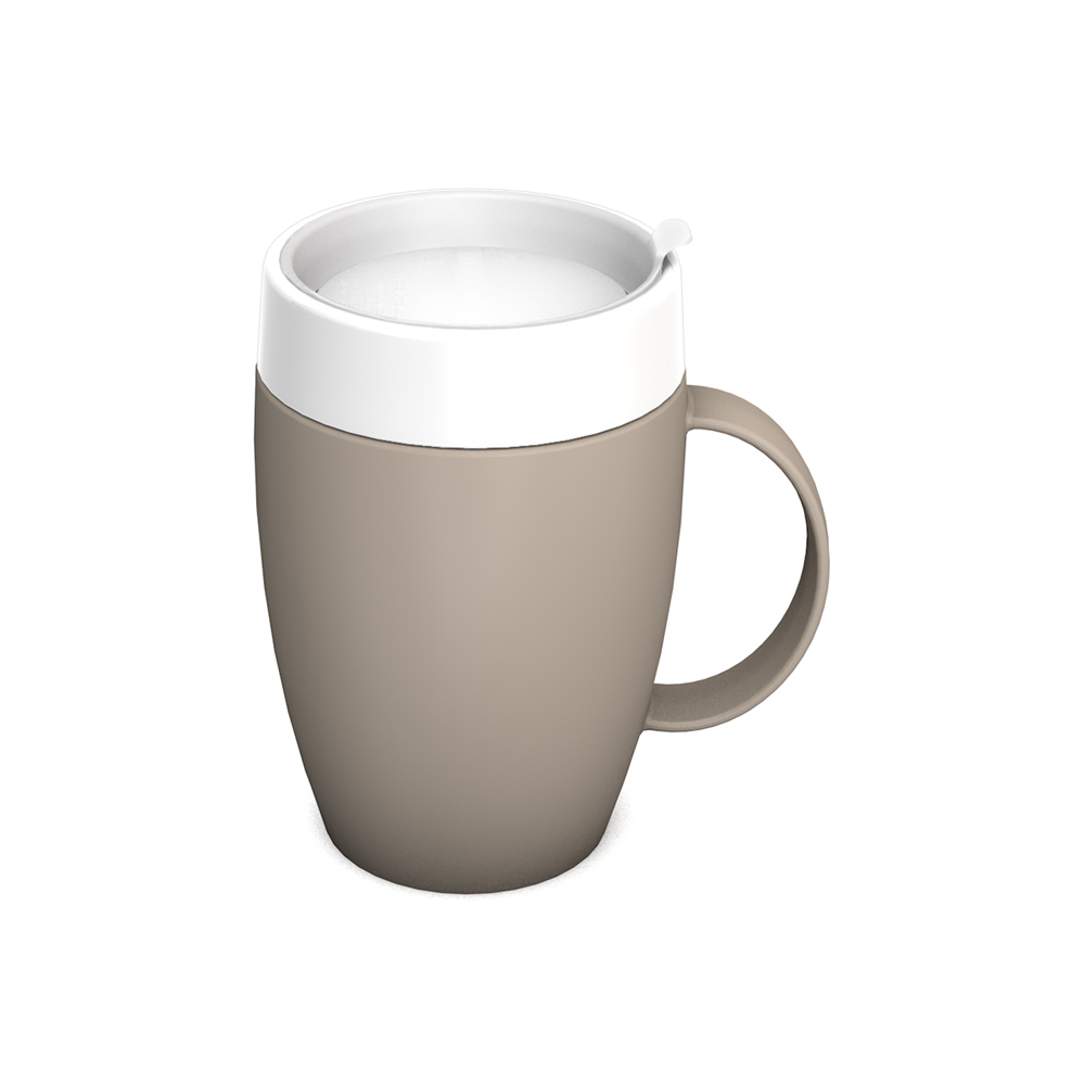 Becher mit Trink-Trick mit unauffälligem Trinkaufsatz