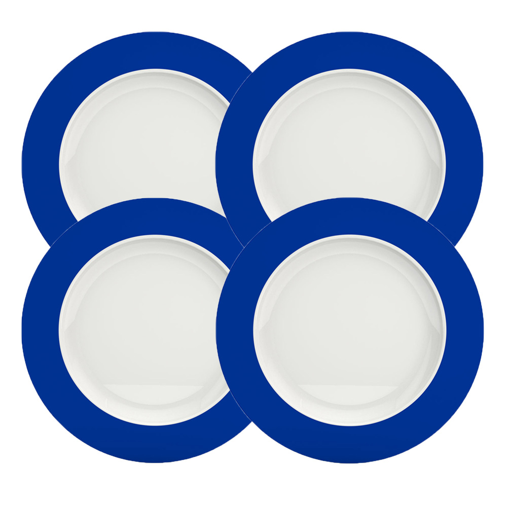 Set of 4 plates elegant