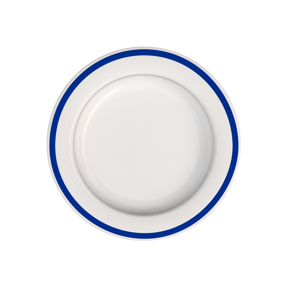 Small plate with sloped base