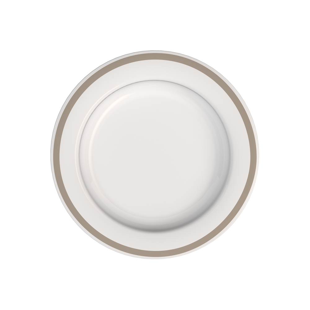 Small plate with sloped base