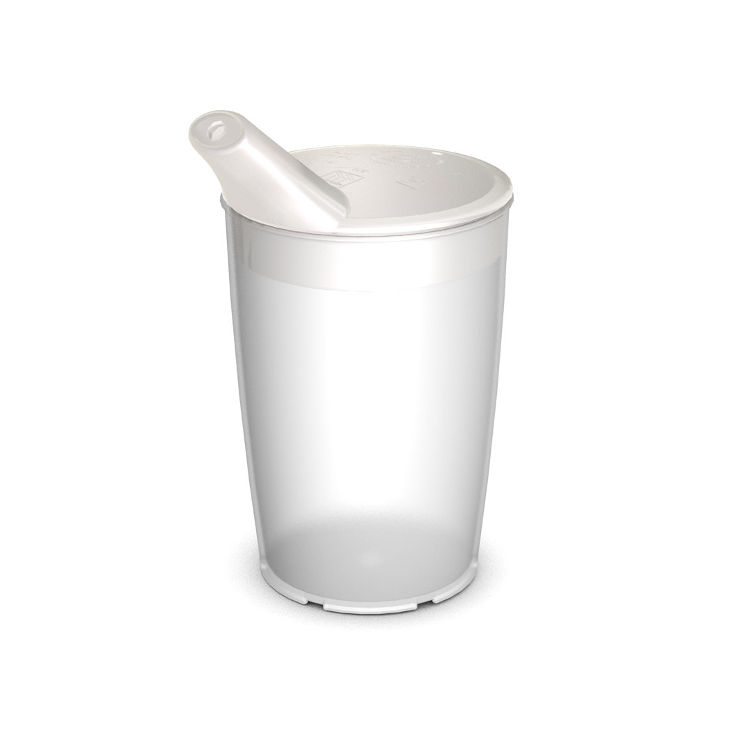 Cup scale with spouted lid, small opening