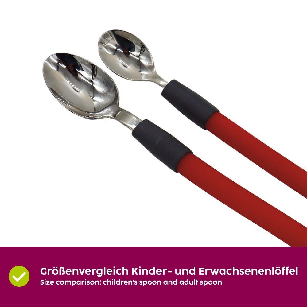 Edelstahl Kinderbesteck-Set mit biegsamen Griffen