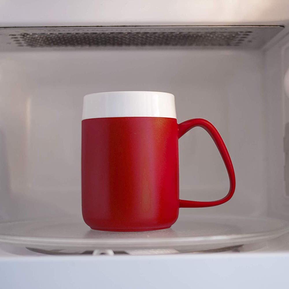 Mug with double wall and lid