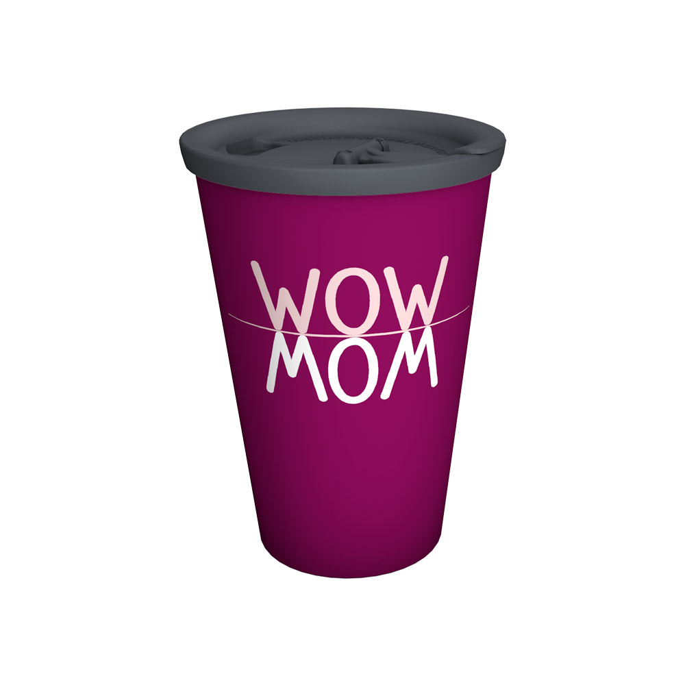 WOW MOM Coffee 2GO-Mug with lid
