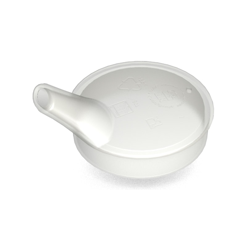 Spouted lid with large opening  Spouted lid with large opening