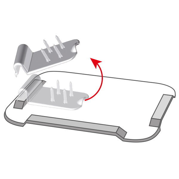 Großes Essbrettchen mit Zubereitungshilfe