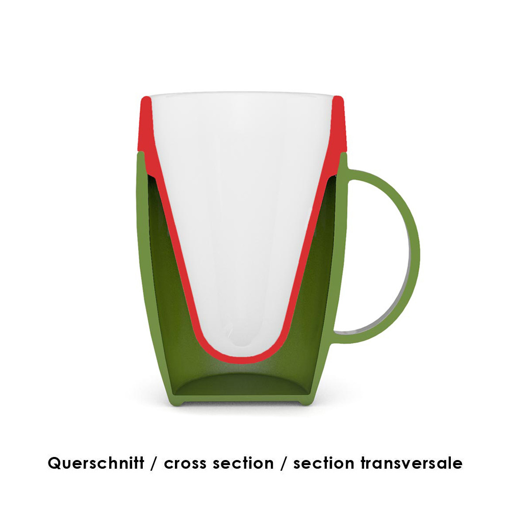 Becher mit Trink-Trick mit unauffälligem Trinkaufsatz