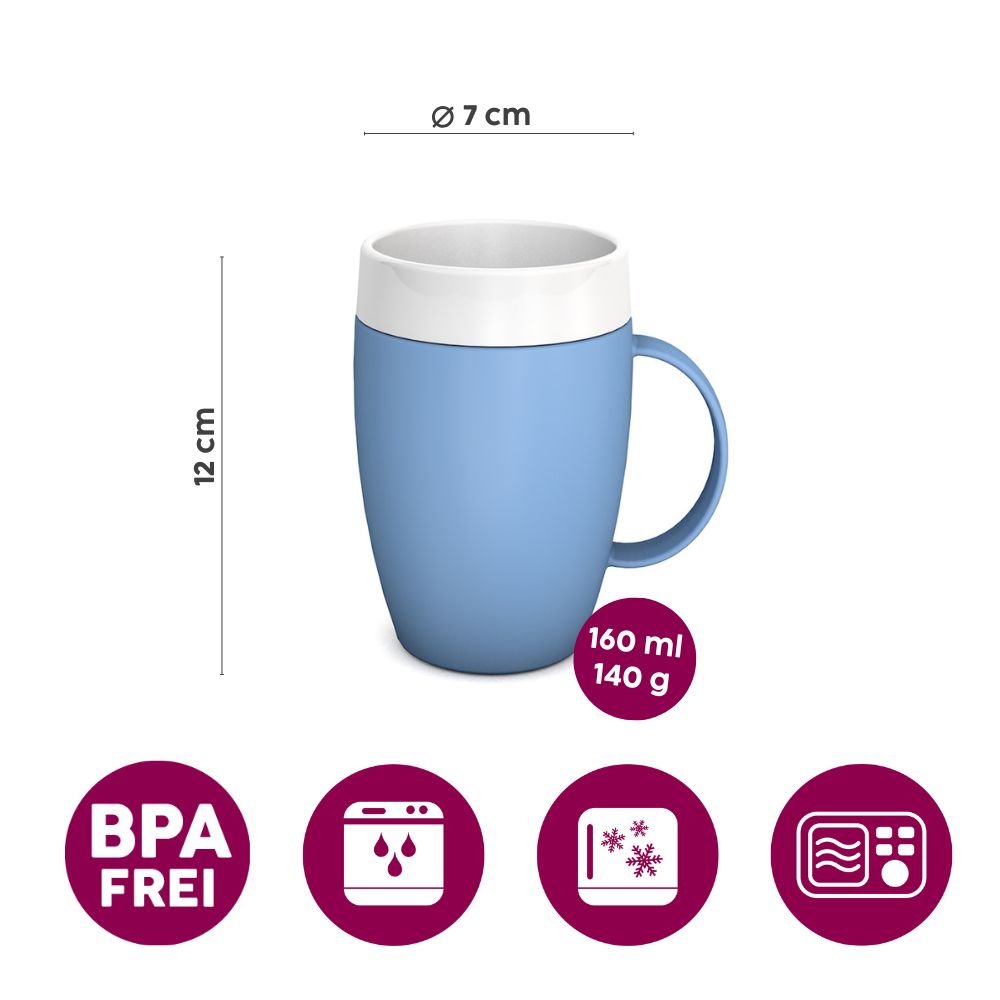 Becher mit Trink-Trick mit unauffälligem Trinkaufsatz