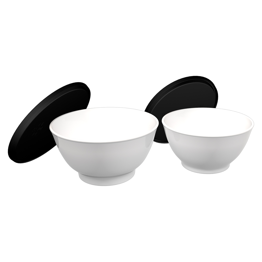 Bowl-Set 800 ml & 1600 ml mit Deckel - Schalen-Set