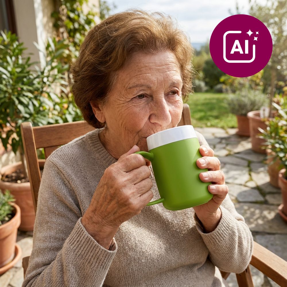 Mug with internal cone