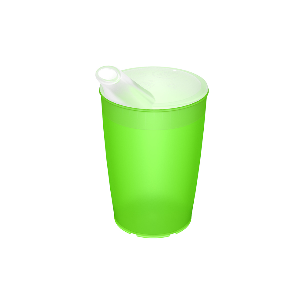 Pflegebecher mit Schnabelaufsatz mit großer Öffnung