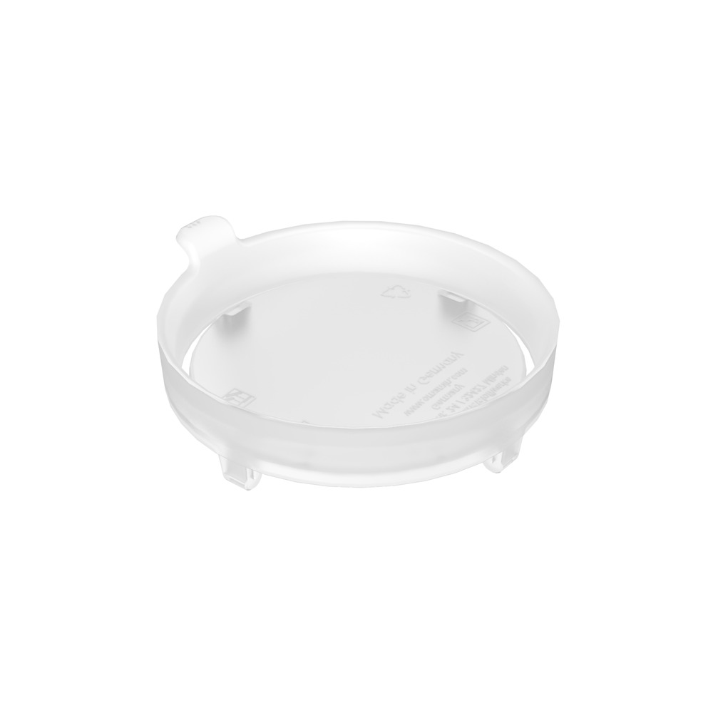 Two handled mug with internal cone and discreet drinking lid Two handled mug with internal cone and discreet drinking lid