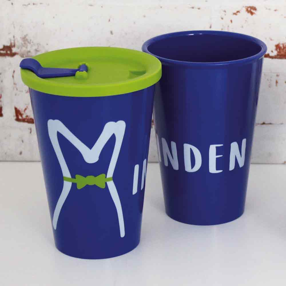 Great Gloria Minden-Becher mit Trinkdeckel