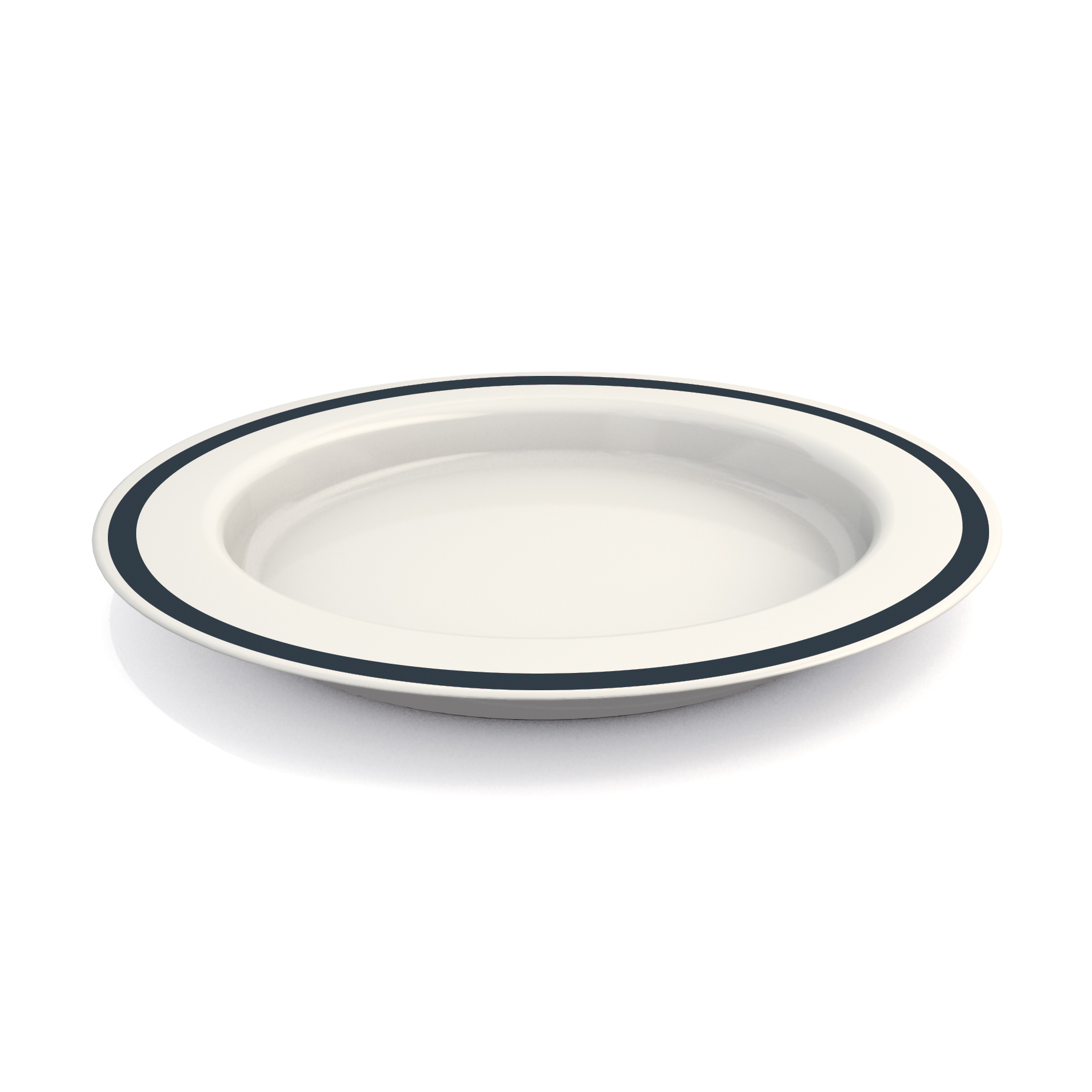 Large plate with sloped base Large plate with sloped base