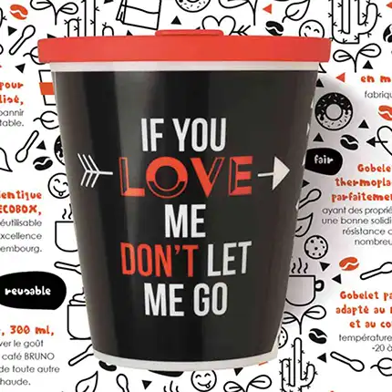 ORNAMIN Coffee to-go Mehrwegbecher im Design von Cactus