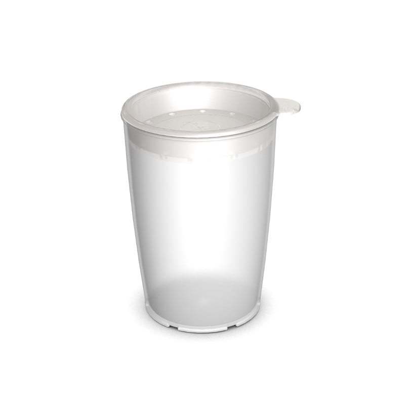 Cup scale with therapeutic drinking lid