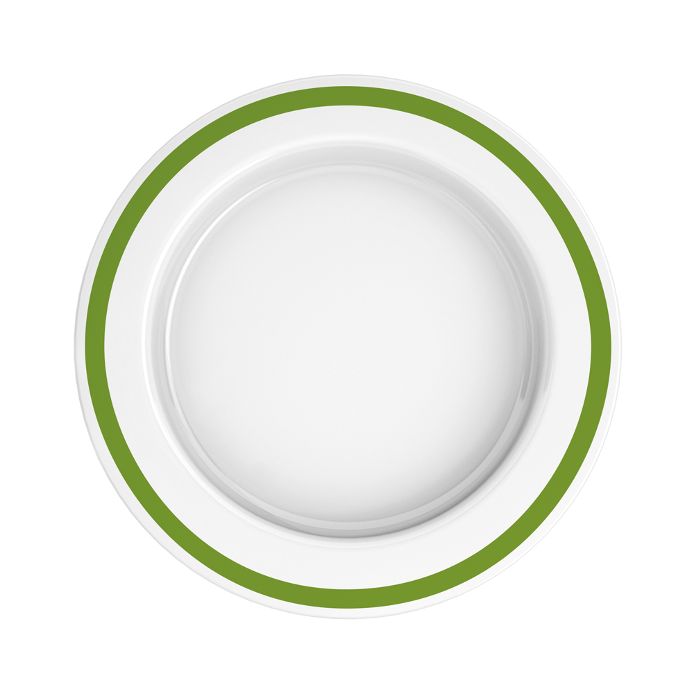 Large plate with sloped base