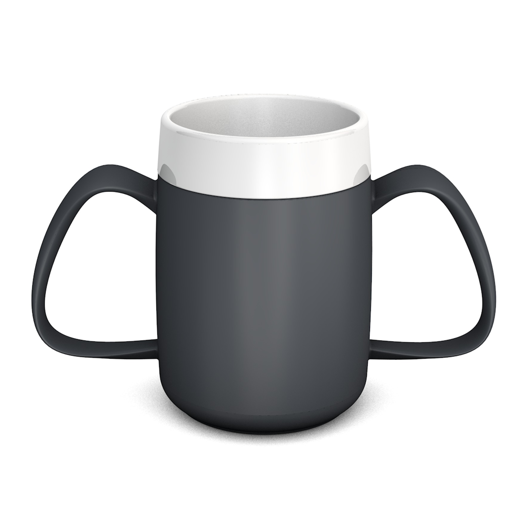 2-Henkel-Becher mit Trink-Trick