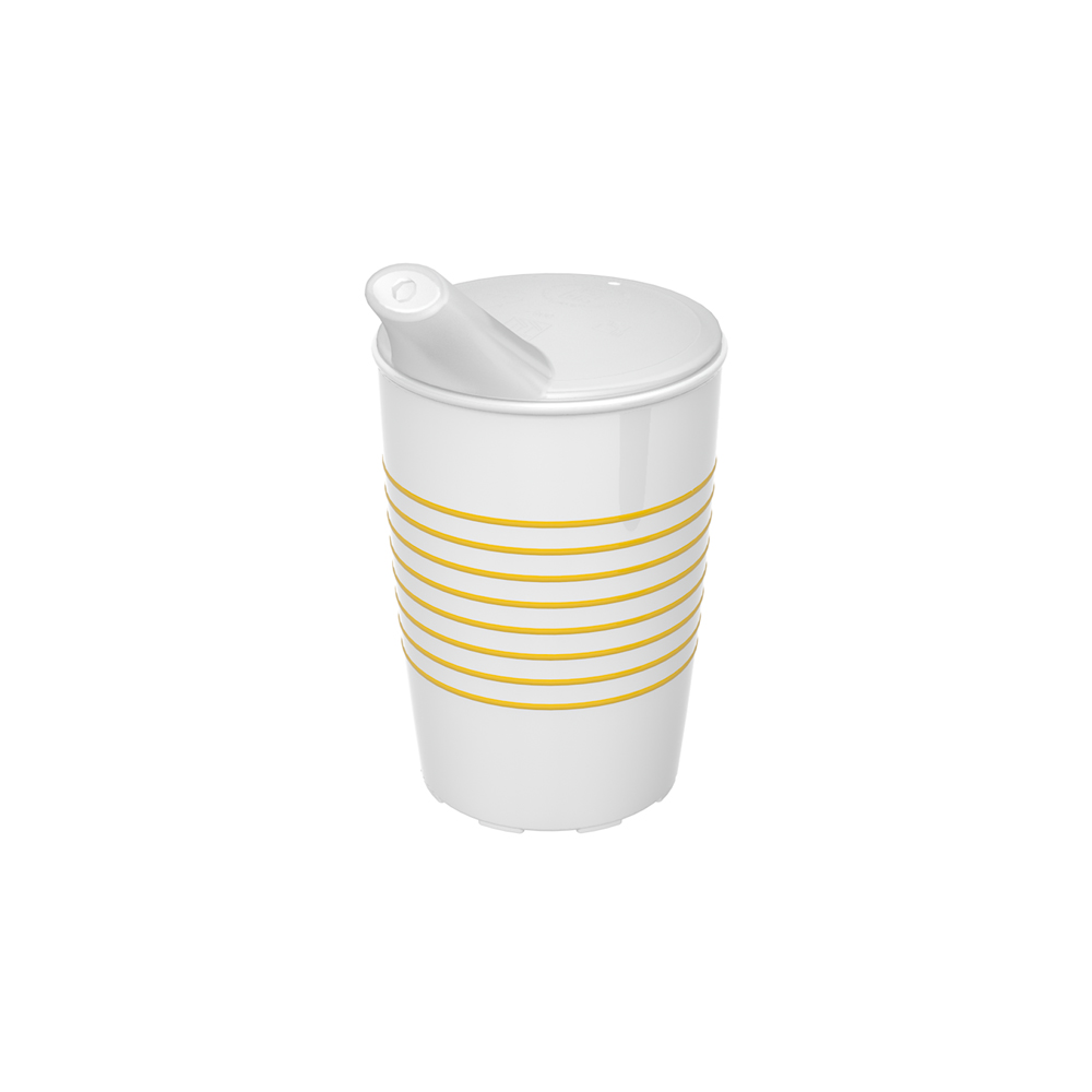 Non-slip cup with rings