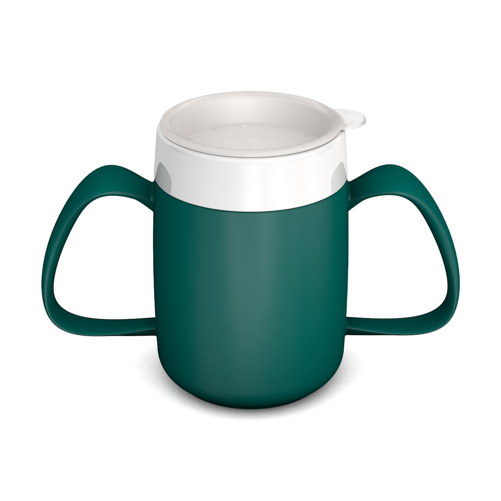 Two handled mug with internal cone