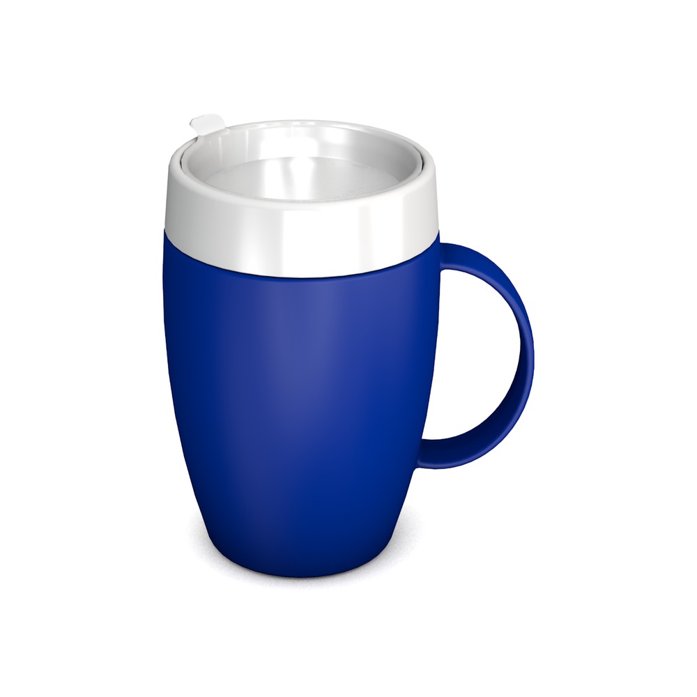 Mug with Internal Cone with discreet Drinking Lid