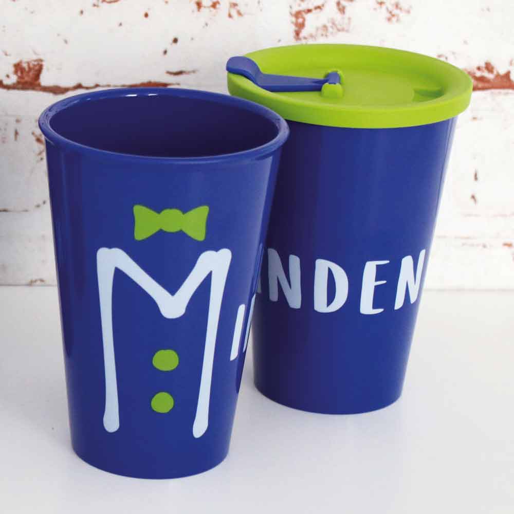 Great Gloria Minden-cup with drinking lid Great Gloria Minden-cup with drinking lid