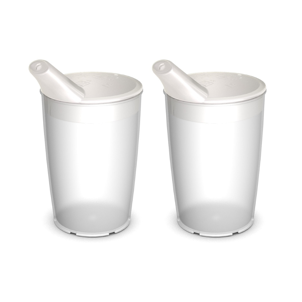 2er Pflegebecher Set mit Schnabelaufsatz mit kleiner Öffnung