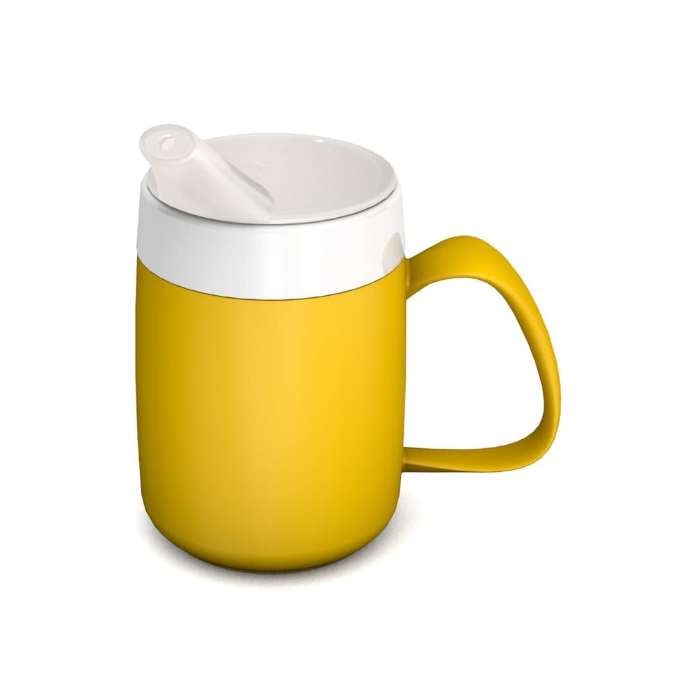 Mug with double wall and with Spouted Lid, small opening